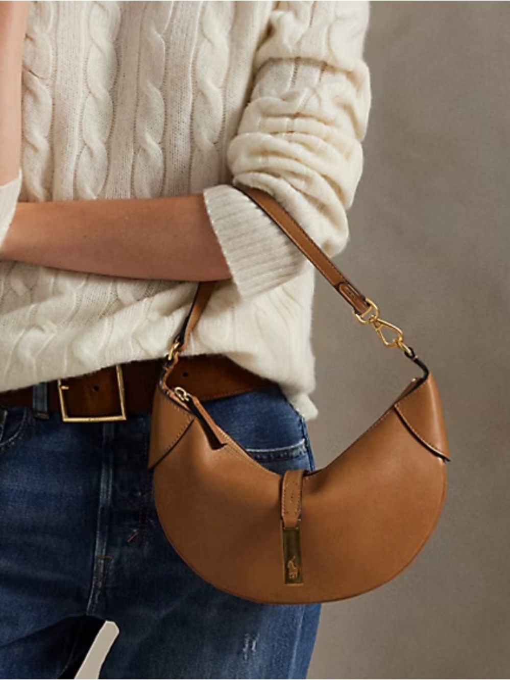 Ralph Lauren Leather polo id bag